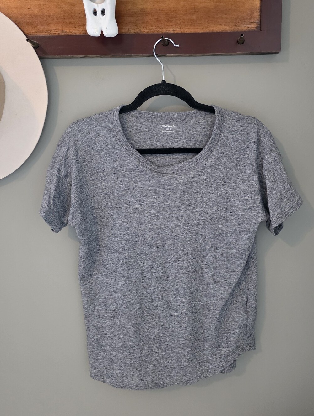 Madewell Basic Gray Tee Size S